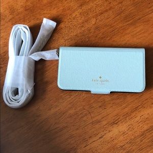 Kate Spade folio crossbody iphone x case